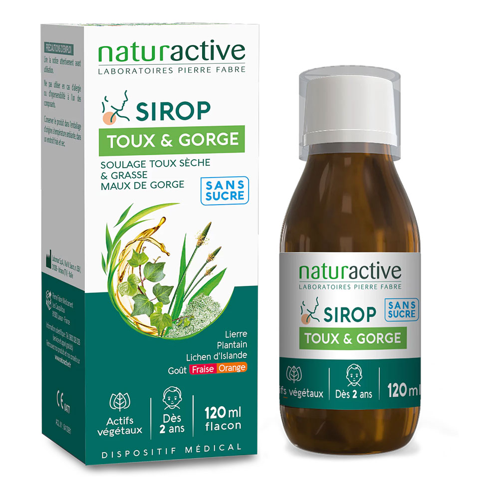 Naturactive Jarabe para la tos y la garganta 120 ml