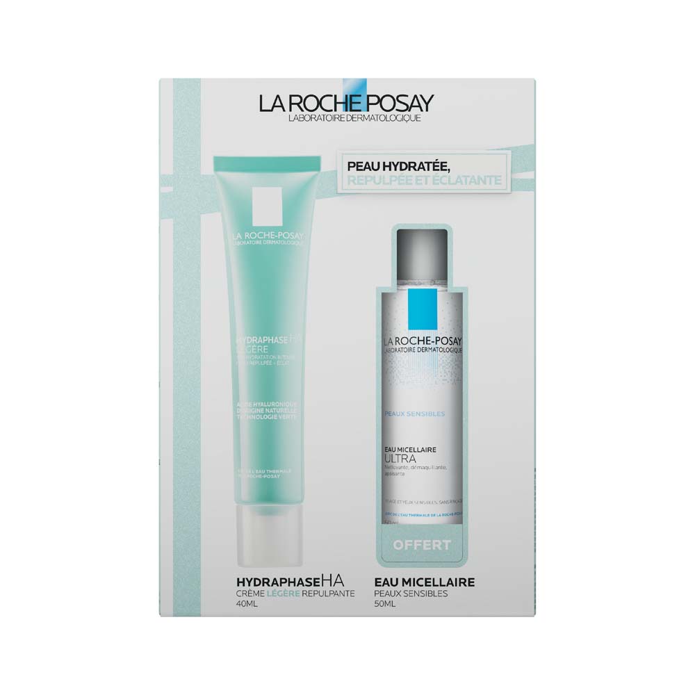 La Roche-Posay Hydraphase Kit hidratante Hydraphase HA ligera + agua micelar para pieles sensibles