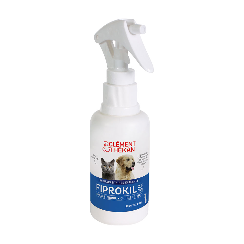 Clement-Thekan Spray contra pulgas y garrapatas para perros y gatos 100ml
