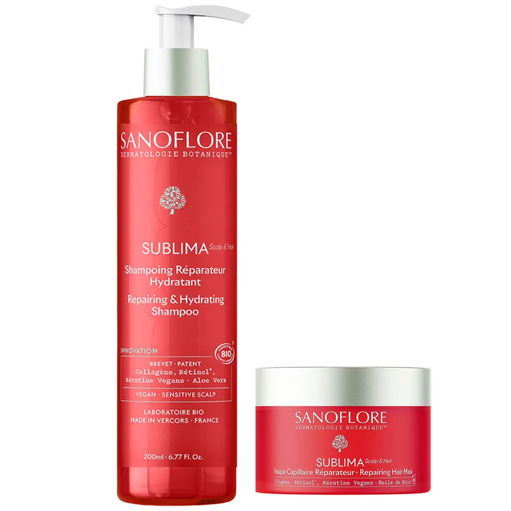 Sanoflore Sublima Shampoing Réparateur Hydratant et Masque Offert