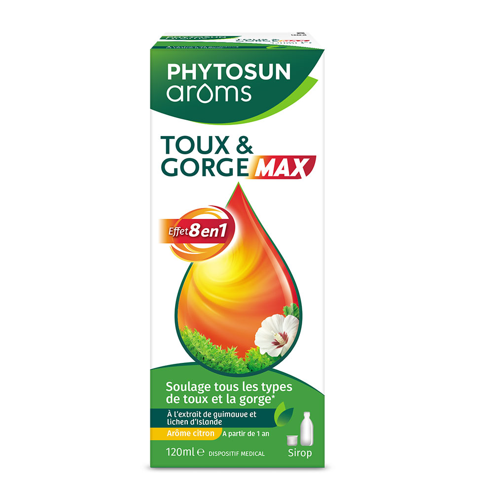 Phytosun Aroms Jarabe tos y garganta efecto 8 en 1 120 ml