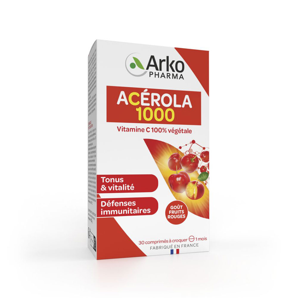 Arkopharma Azinc Acerola 1000 vitamina C natural 30 comprimidos