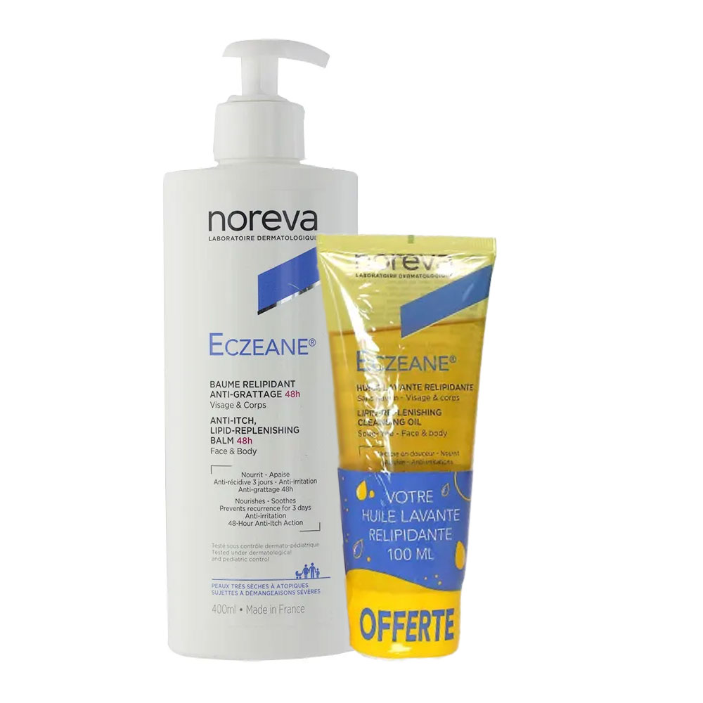 Noreva Eczeane Bálsamo Alivio Arañazos 400ml + Aceite Limpiador 100ml