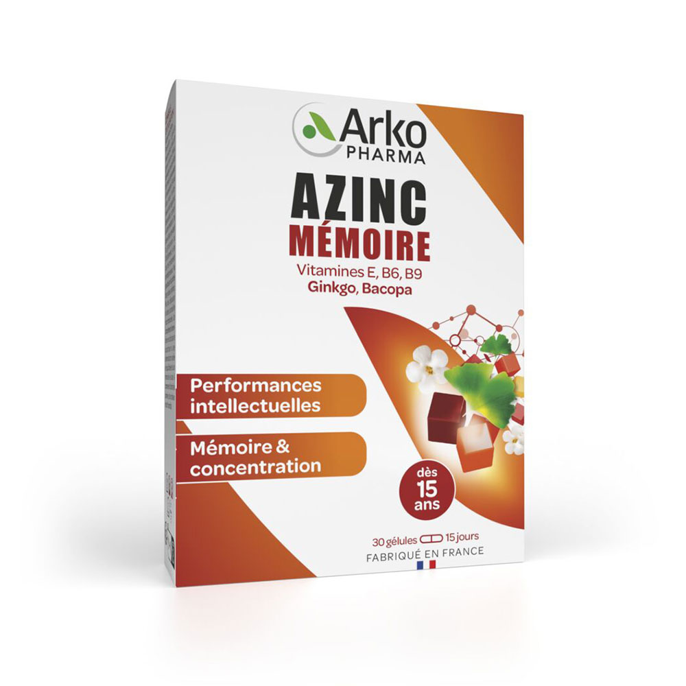 Arkopharma Azinc Memoria 30 cápsulas