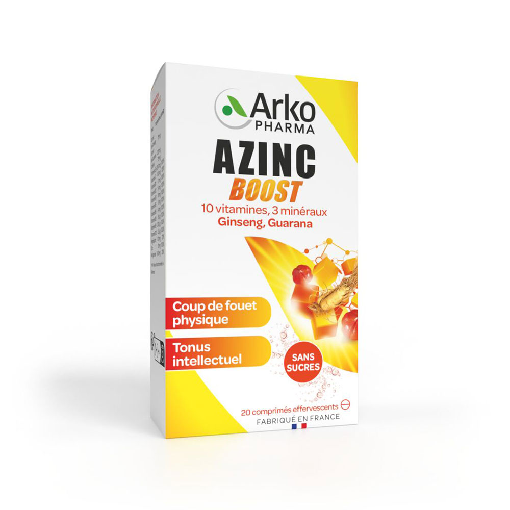 Arkopharma Azinc Energía booster efervescente 20 Comprimidos