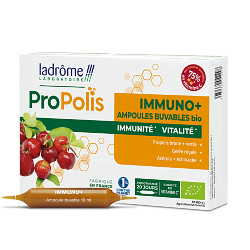 Ladrôme Propolis Propolis Immuno+ Bio 20x10ml Ampollas