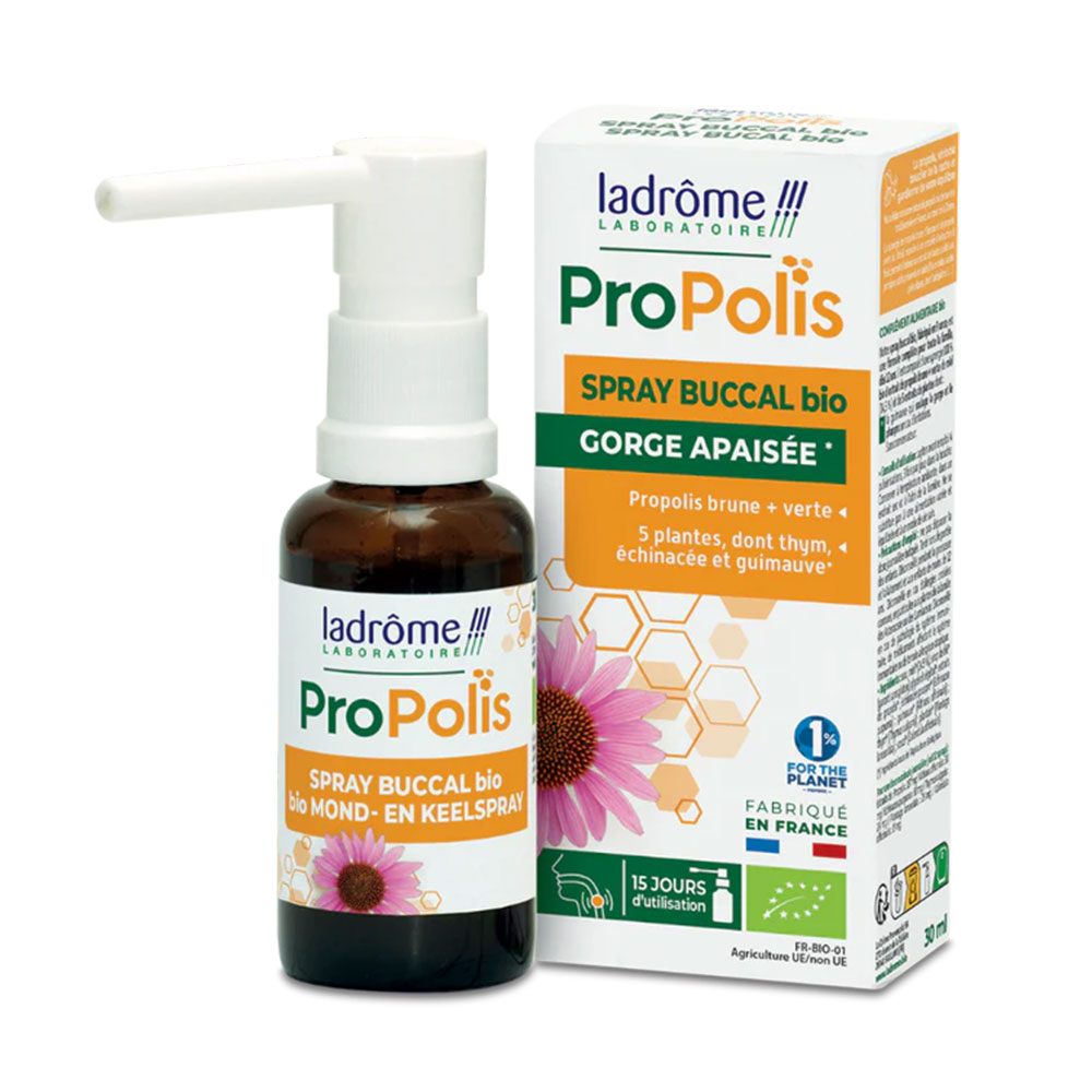 Ladrôme Propolis Spray bucal bio alivia la garganta 30 ml