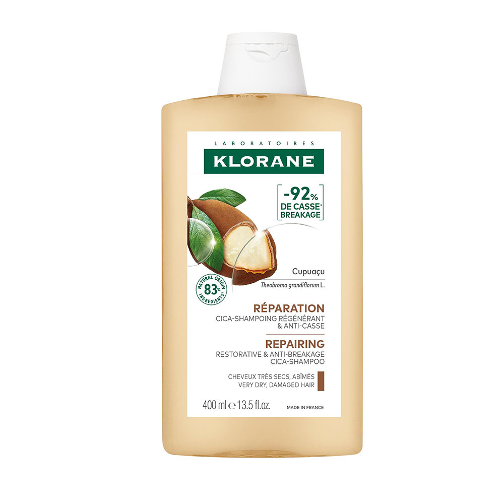 Klorane Cupuacu Cica-Champú regenerante y antirotura bio cabello muy seco 400 ml