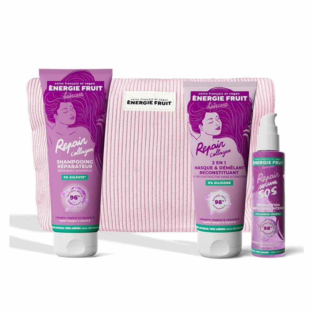 Energie Fruit Kit tamaño completo colágeno capilar 525 ml