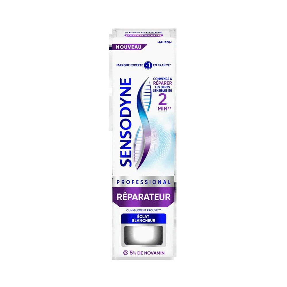 Sensodyne Pasta de dientes reparadora profesional blancura brillante 75 ml