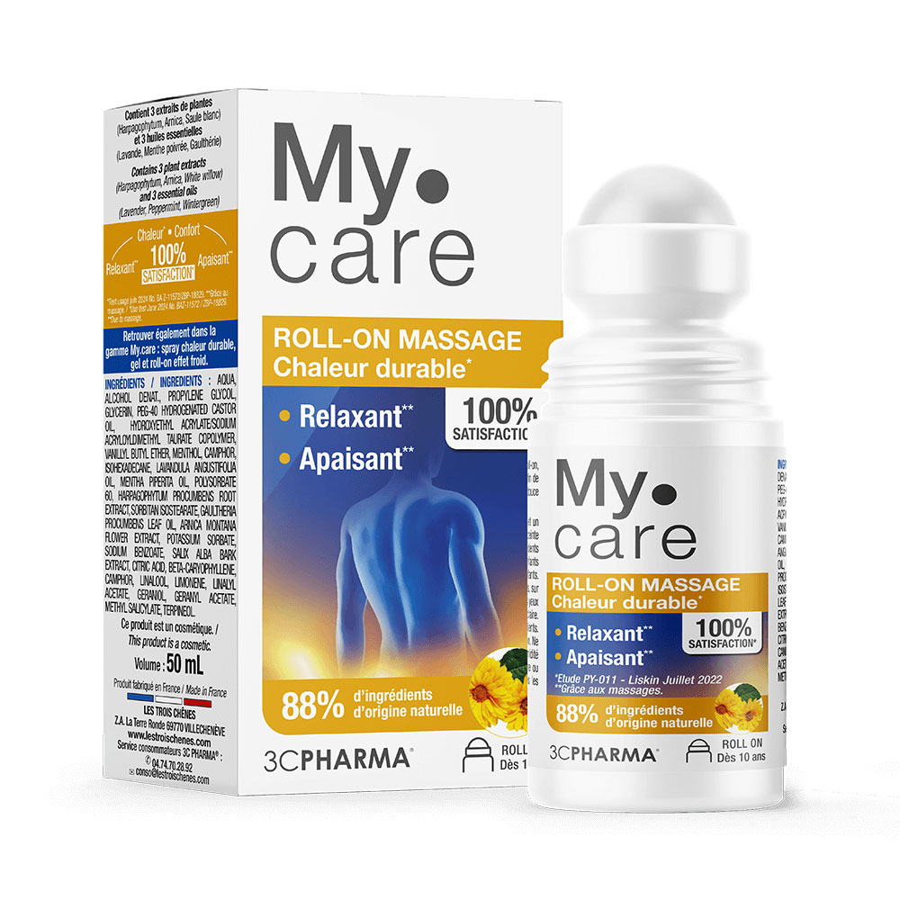 3C Pharma My.Care Roll-on masaje calor duradero 50 ml