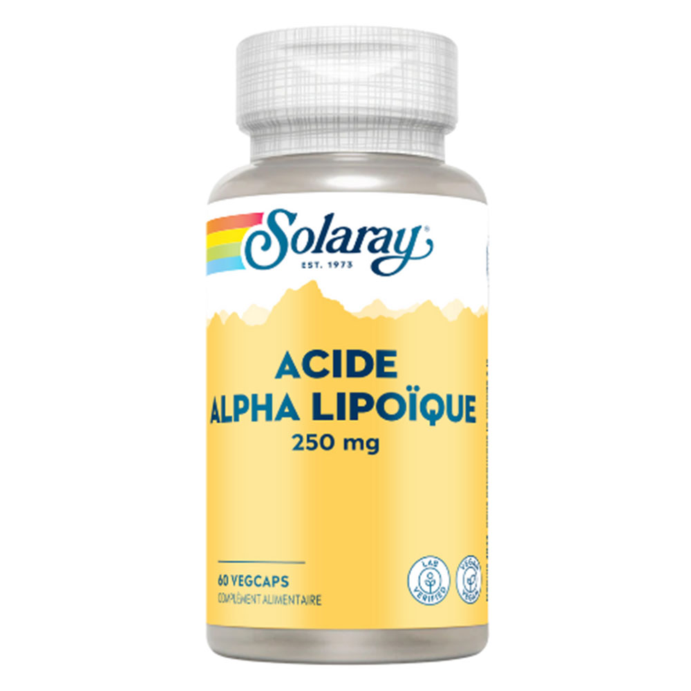 Solaray Ácido alfa lipoico 250 mg 60 cápsulas