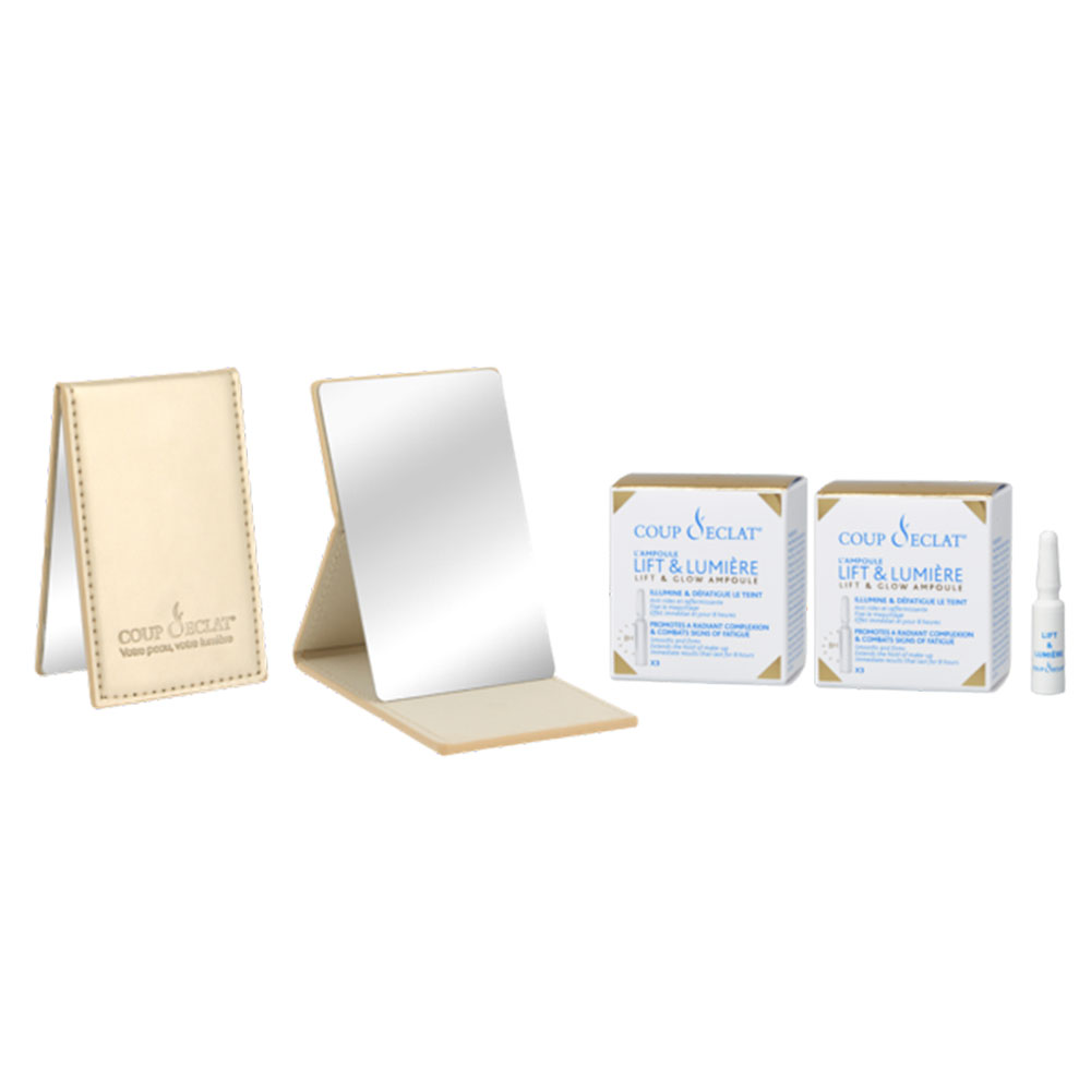 Coup D'Eclat Lift & Lumière Lifting Inmediato 2 x 3 Ampoules + Miroir