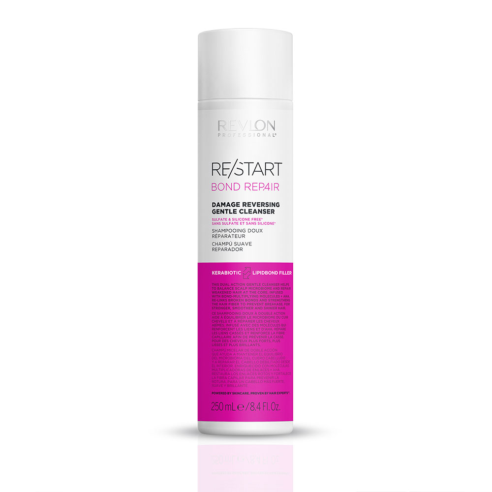 Revlon Professional Restart Bond Repair Champú reparador suave 250 ml