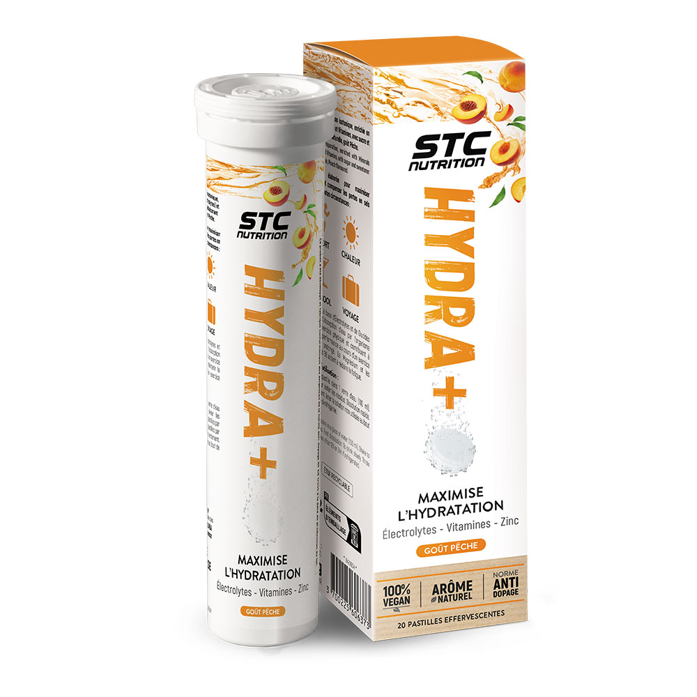 Stc Nutrition Hydra+ Sabor a melocotón 20 comprimidos efervescentes