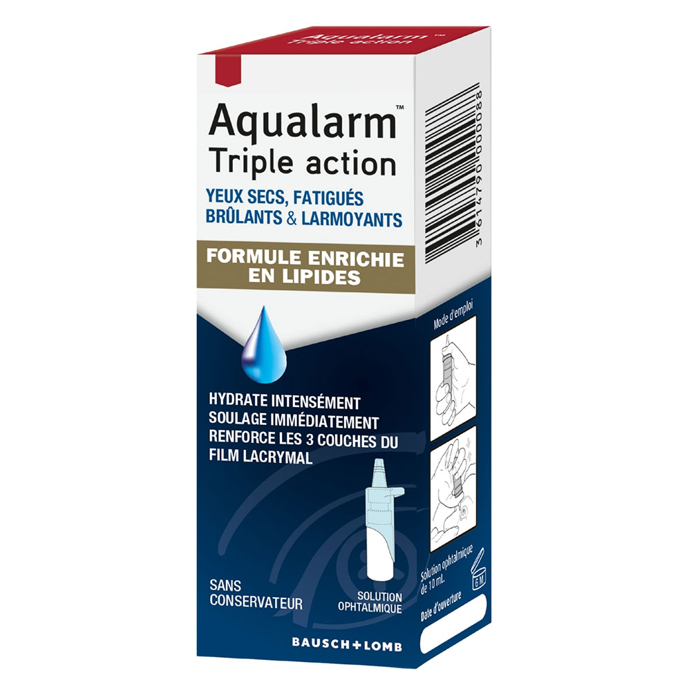 Bausch&Lomb Aqualarm Triple Acción Noche Sequedad y Fatiga 10 ml