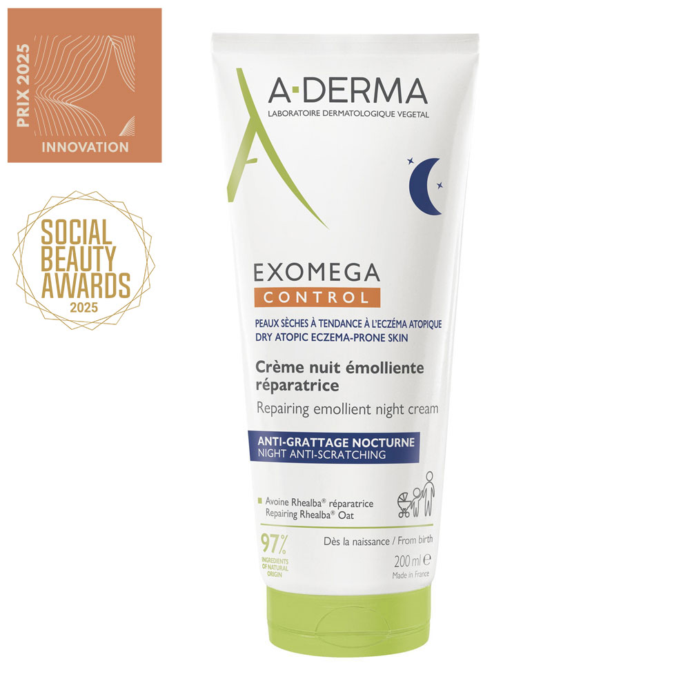 A-Derma Exomega Control Crema de noche emoliente reparadora 200 ml