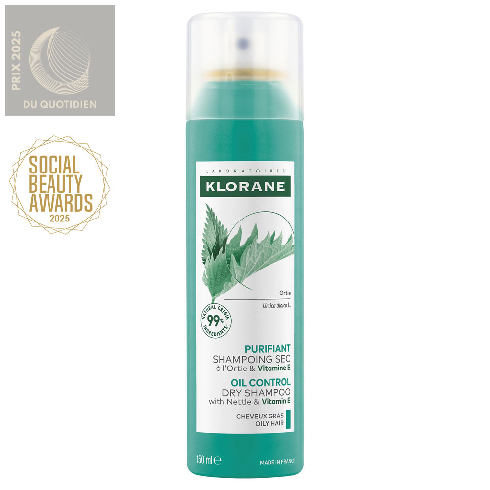 Klorane Ortiga Champú seco purificante cabello graso 150 ml