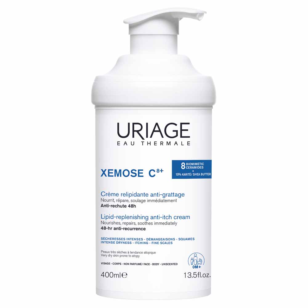 Uriage Xémose C8+ Crema relipidante antiirritación pieles muy secas con tendencia atópica 400 ml