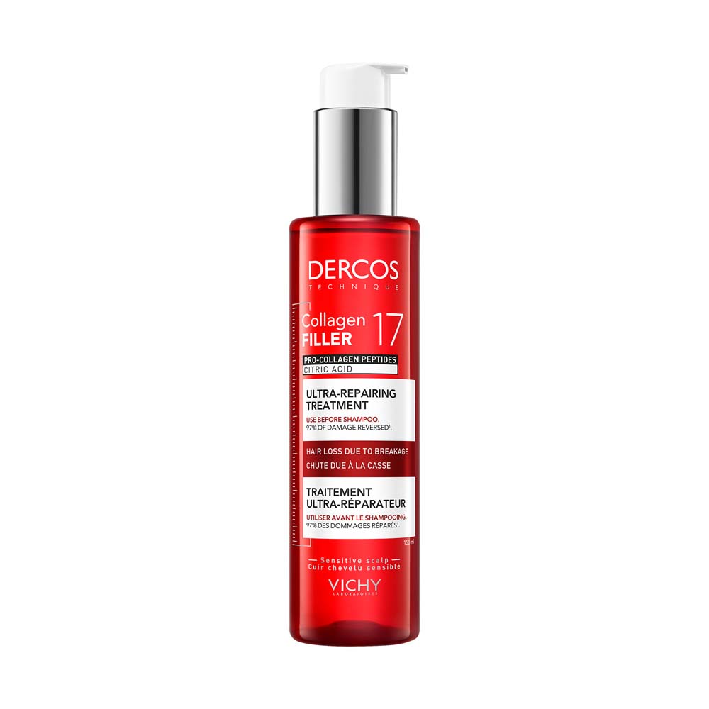 Vichy Dercos Collagen Filler 17 Pre-Champú Fortificante Reparador Intenso 150 ml