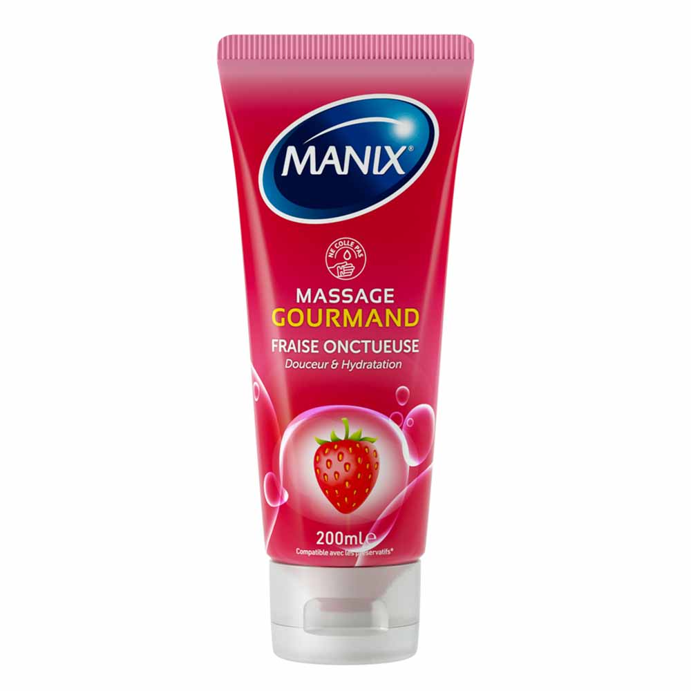 Manix Masaje Gel sabor fresa comestible 200ml