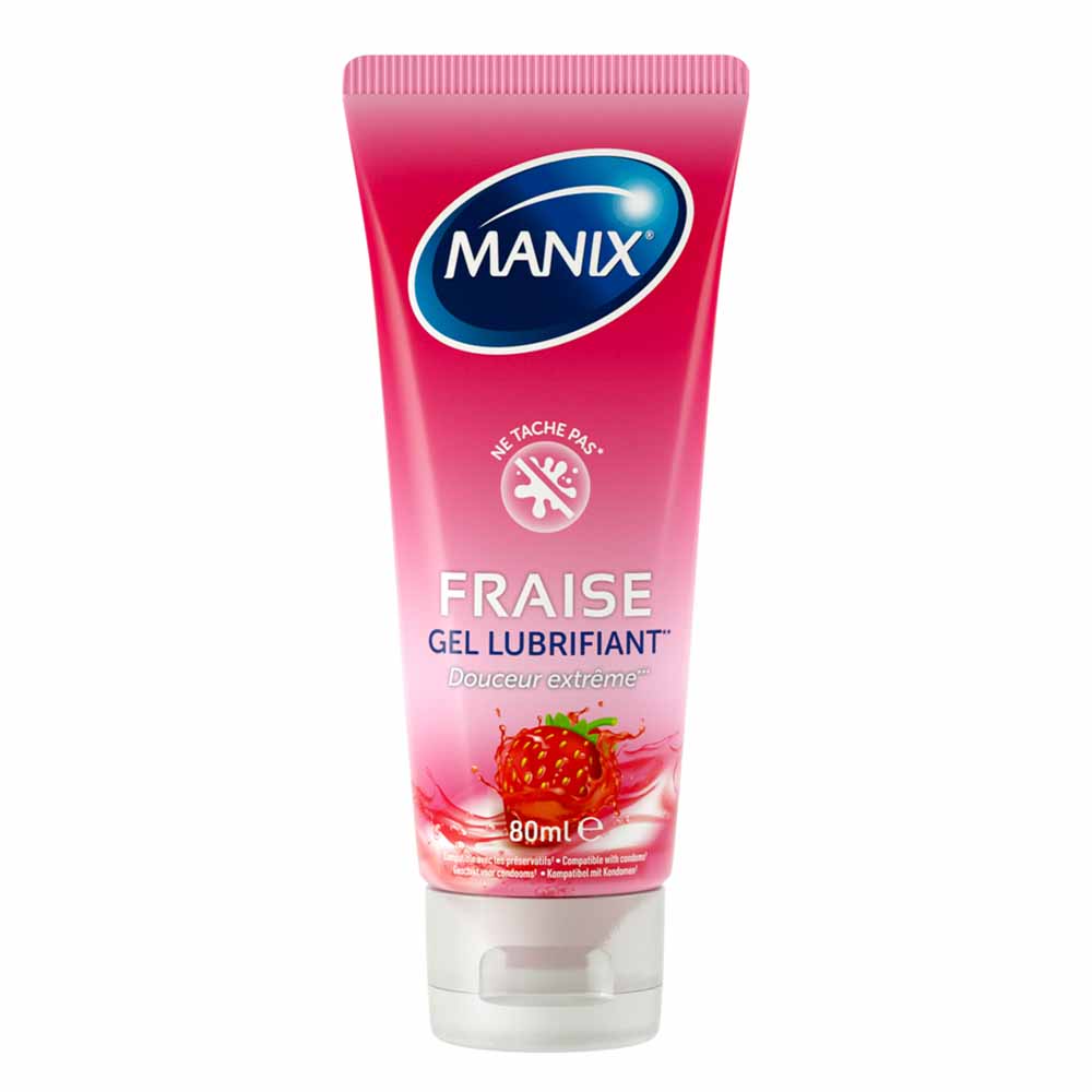 Manix Fresa Gel lubricante íntimo máxima suavidad 80ml