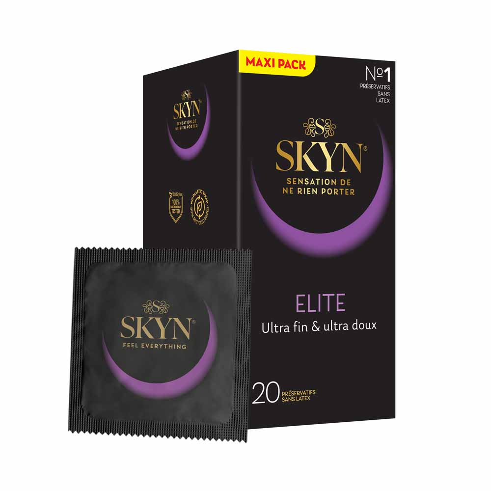 Skyn Elite Preservativos sin látex muy finos y suaves x20