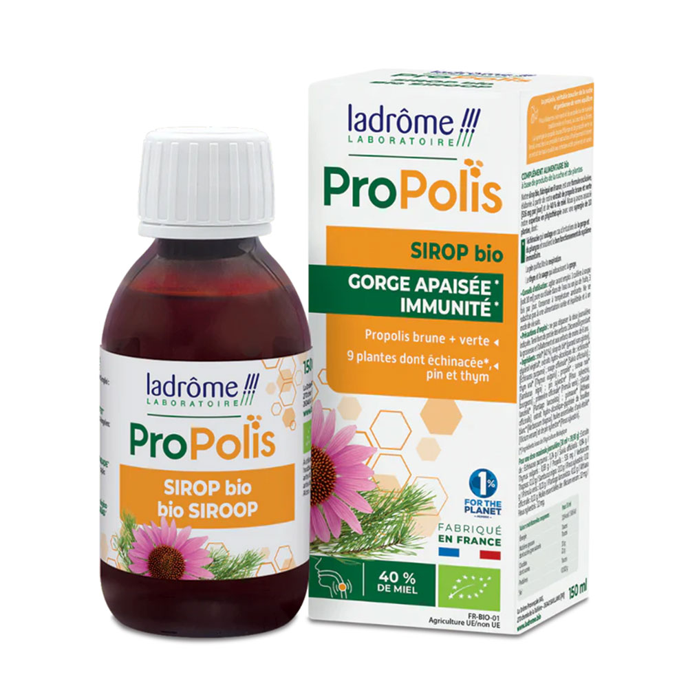 Ladrôme Propolis Jarabe bio alivia la garganta 150 ml