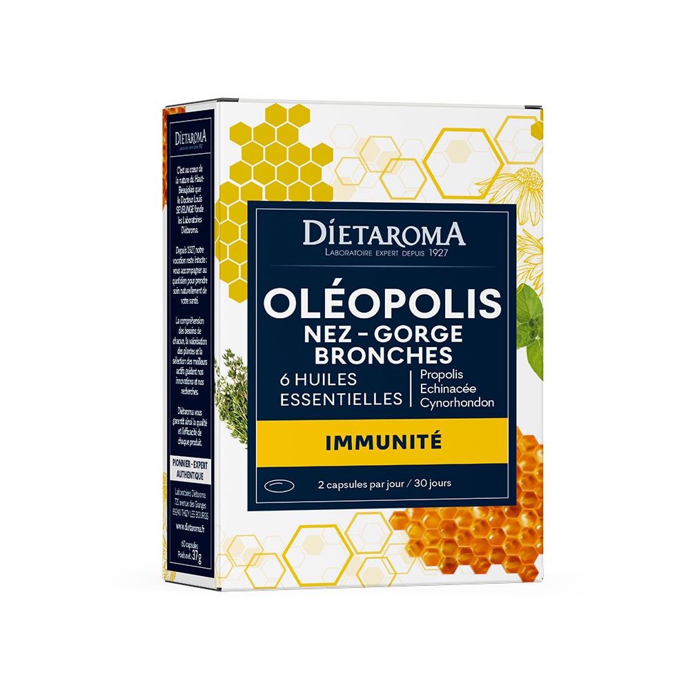 Dietaroma Oléopolis Nariz Garganta Bronquios 60 cápsulas