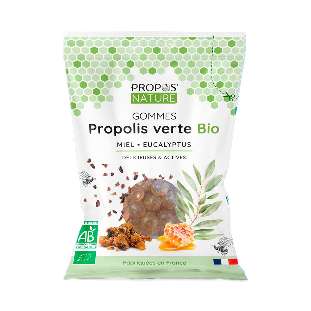Propos'Nature Goma de Propolis Miel y Eucalipto BIO 45g