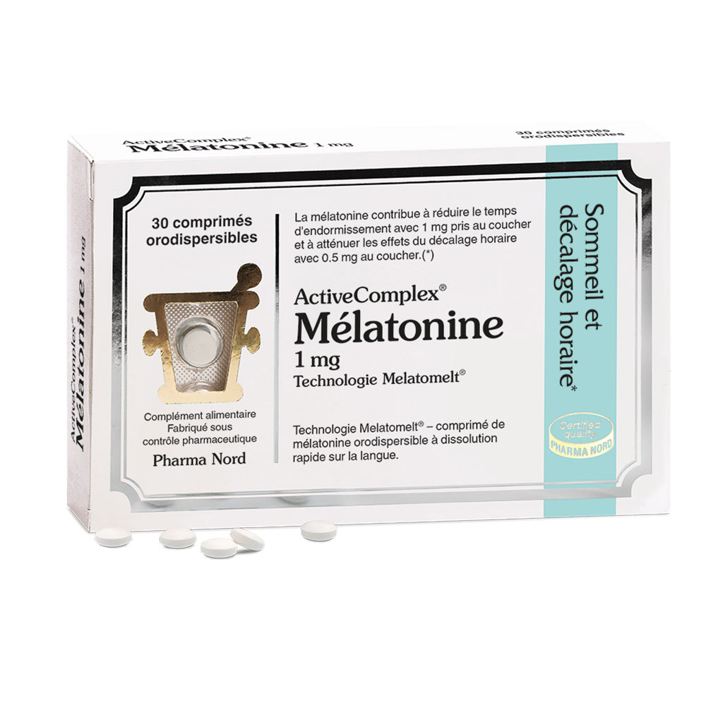 Pharma Nord ActiveComplex Melatonina Sueño y desfase horario 30 compimés