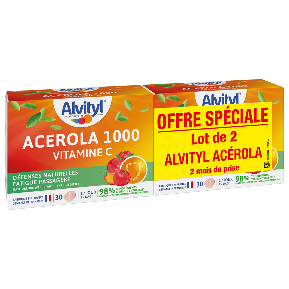 Alvityl Acerola 1000 Vitamina C 2x30 comprimidos