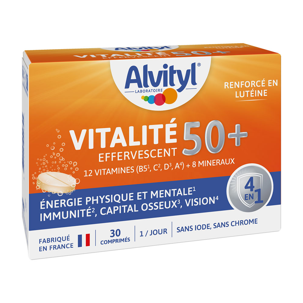 Alvityl Vitalidad 50+ 30 comprimidos efervescentes