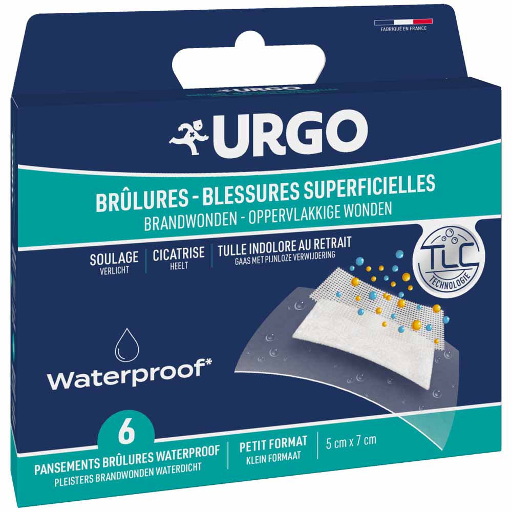 Urgo Tiritas Para Quemaduras Waterproof x6