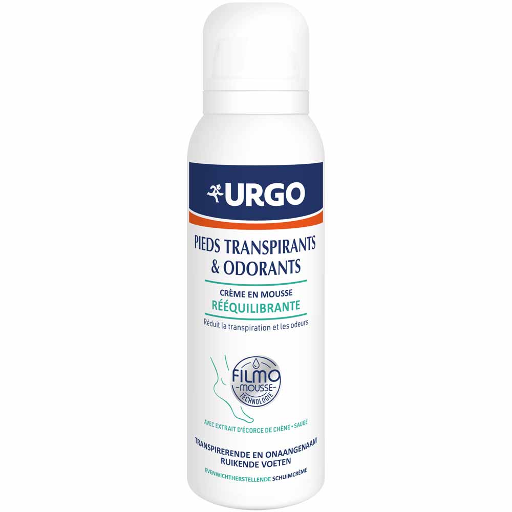 Urgo Crema en espuma reequilibrante pies transpirantes y con mal olor 125 ml