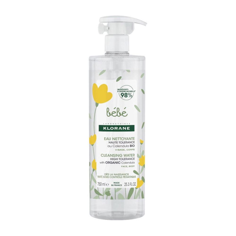 Klorane Bebé Agua limpiadora sin aclarado 750ml