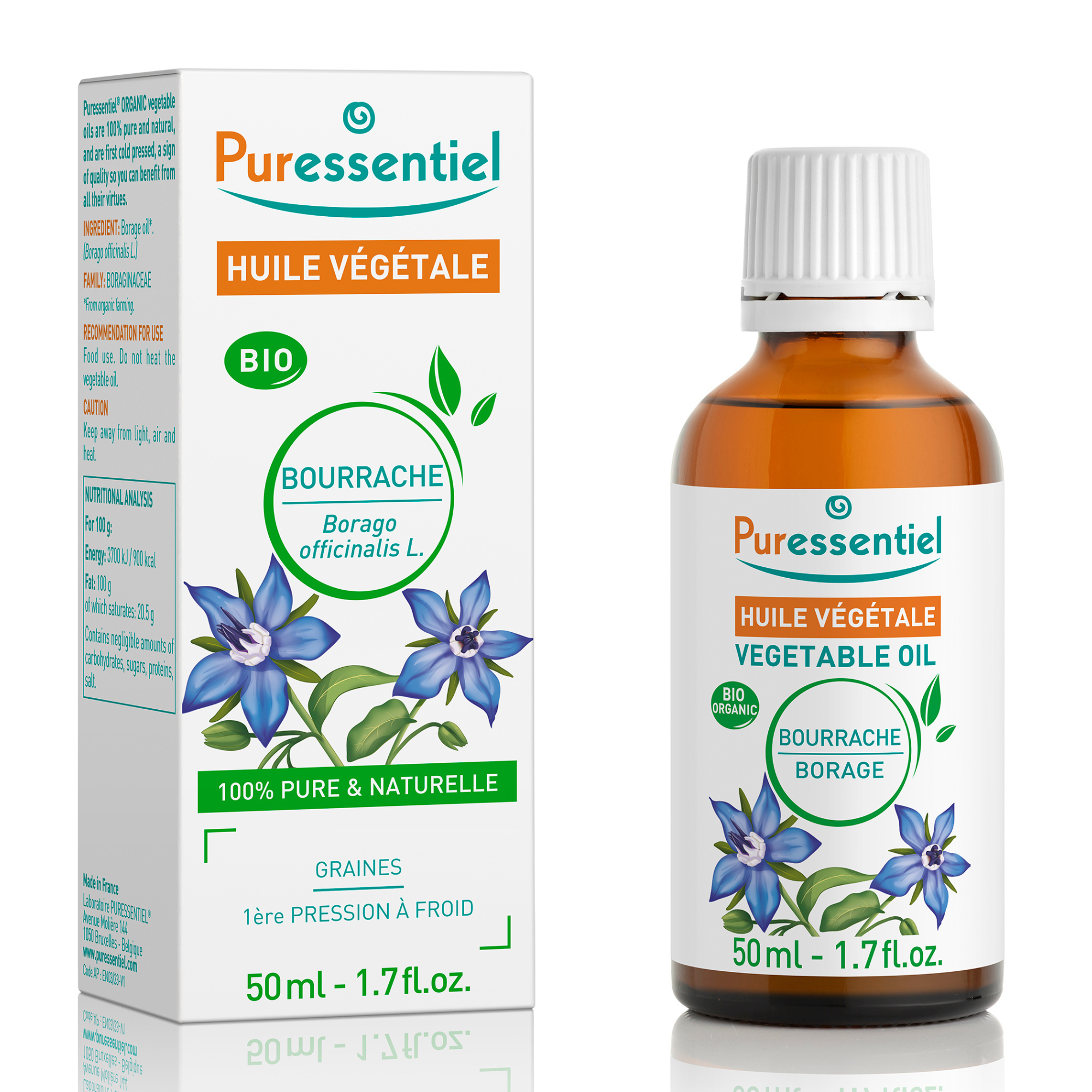 Puressentiel Aceites Vegetales Borraja bio 50 ml