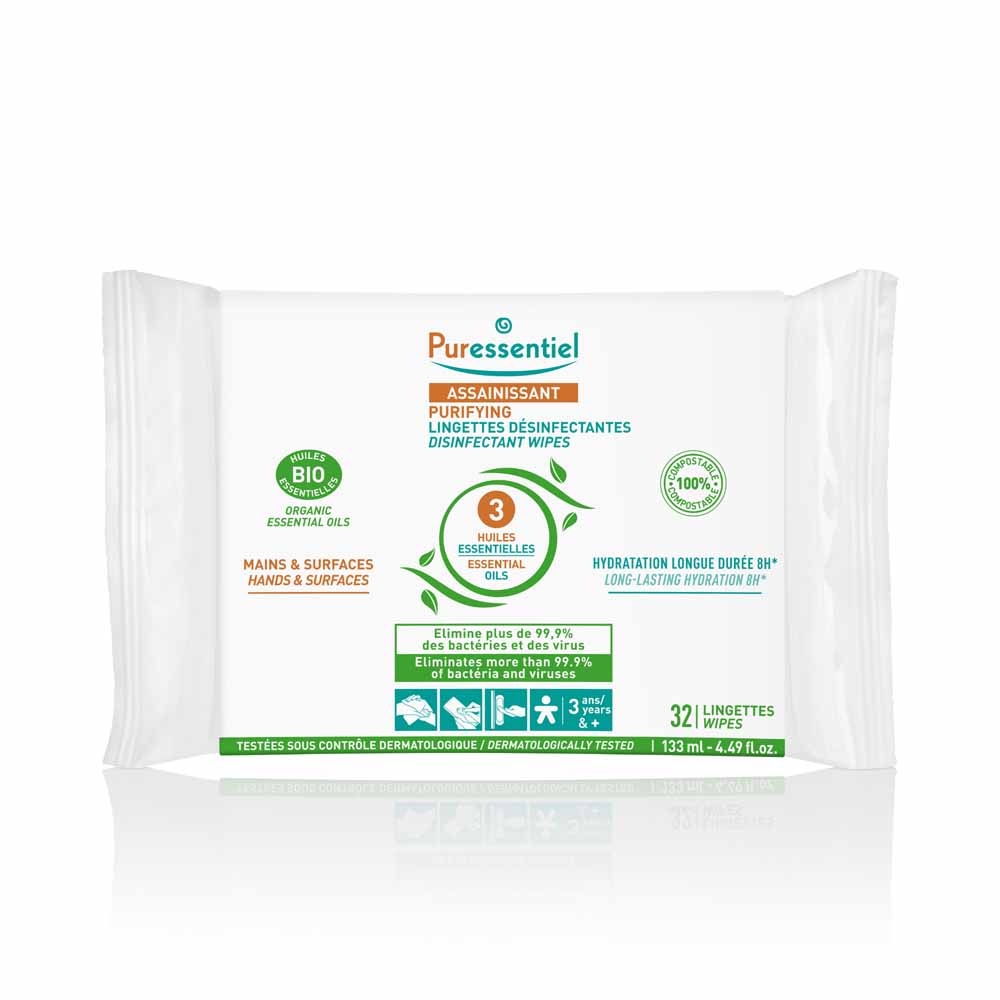 Puressentiel Toallitas desinfectantes ecológicas x32