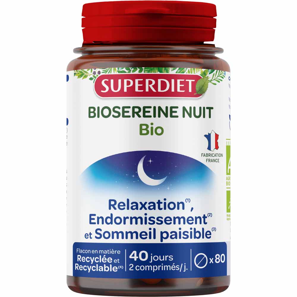 Superdiet Biosereine Noche Bio 80 comprimidos