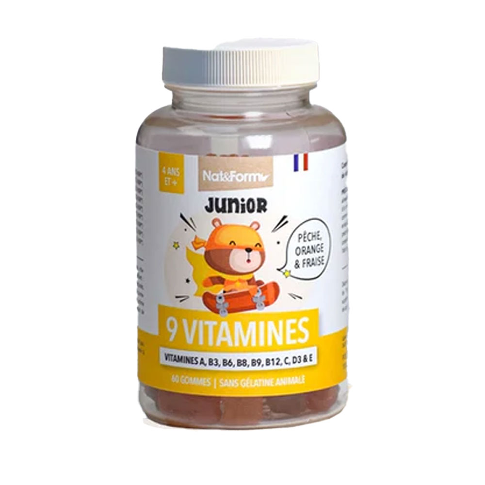 Nat&Form Junior 9 Vitaminas 60 Gominolas