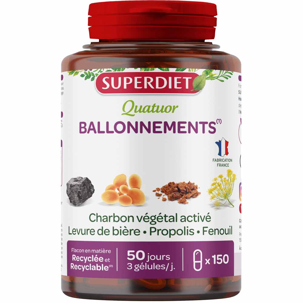 Superdiet Super Diet Cuarteto Hinojo Sensacion De Hinchazon 150 Capsilas