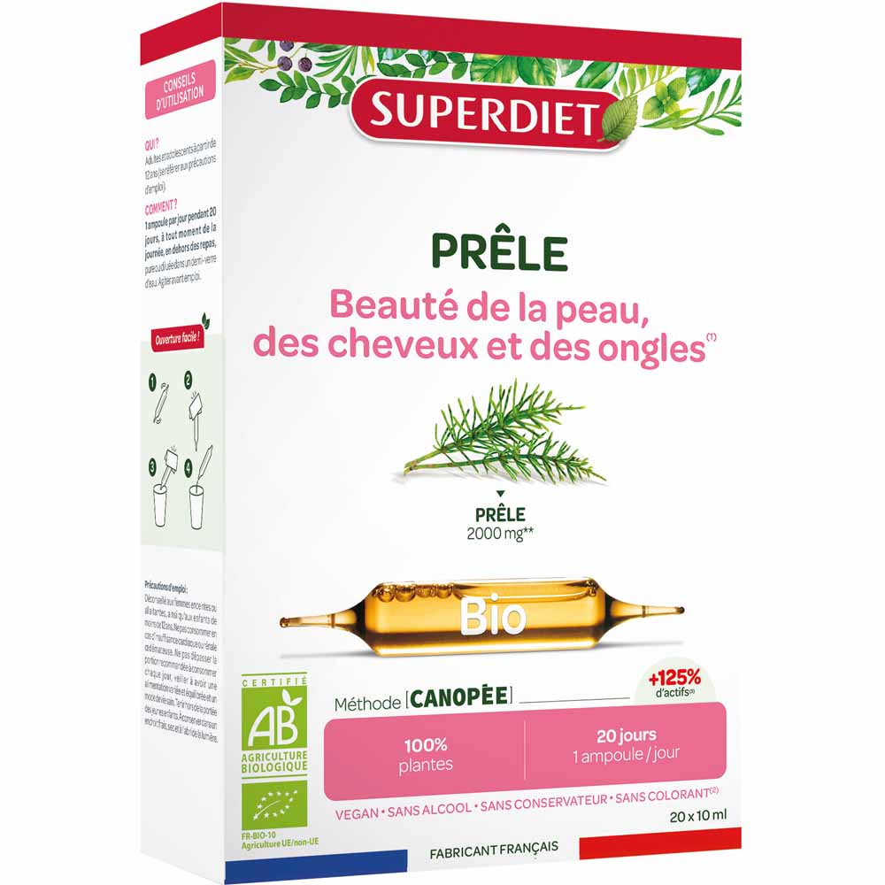 Superdiet Prele Remineralización Orgánica 20 ampollas