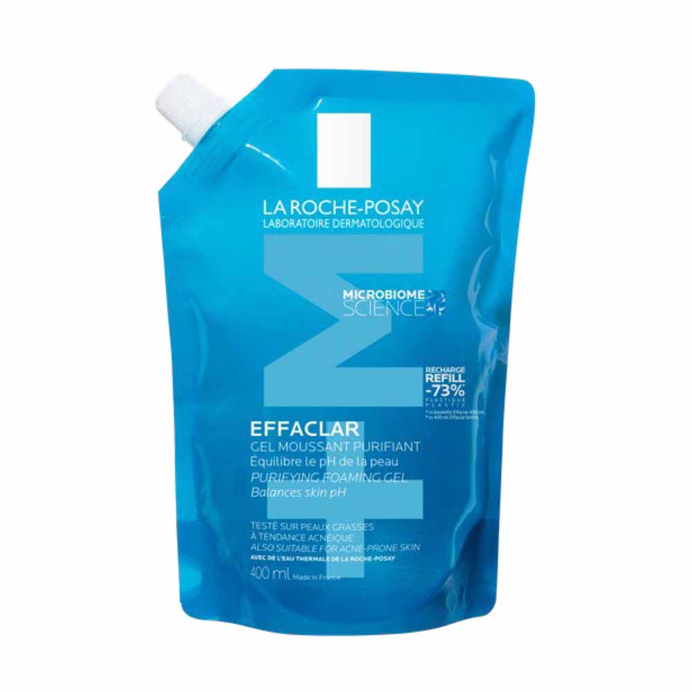 La Roche-Posay Effaclar Gel espumoso EcoRecarga piel grasa con tendencia acneica 400 ml