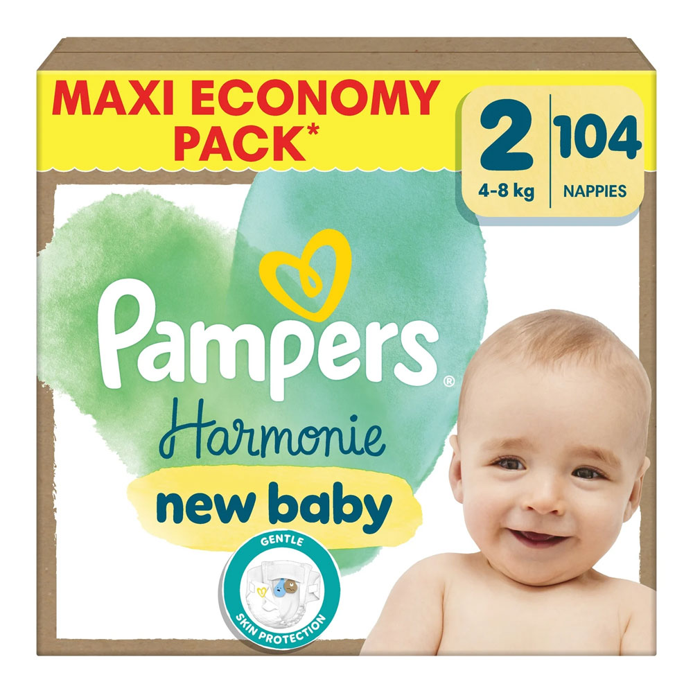 Pampers Harmonie Pañales Talla 2 4 à 8kg 104