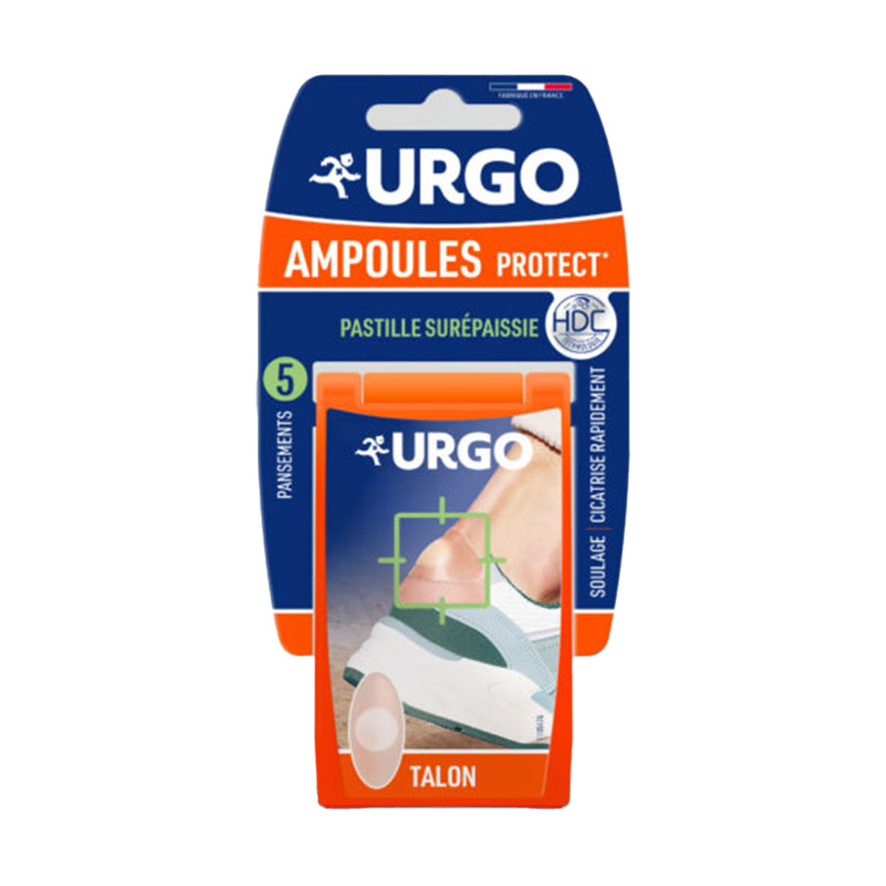 Urgo Ampollas Protect pastillas engrosadas talón 7,2 x 4,3 cm 5 x