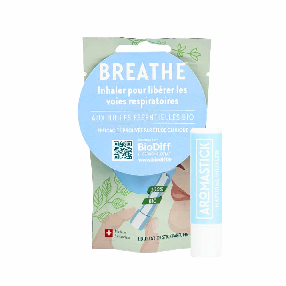 Aromastick Inhalateur Breathe Bio 8g