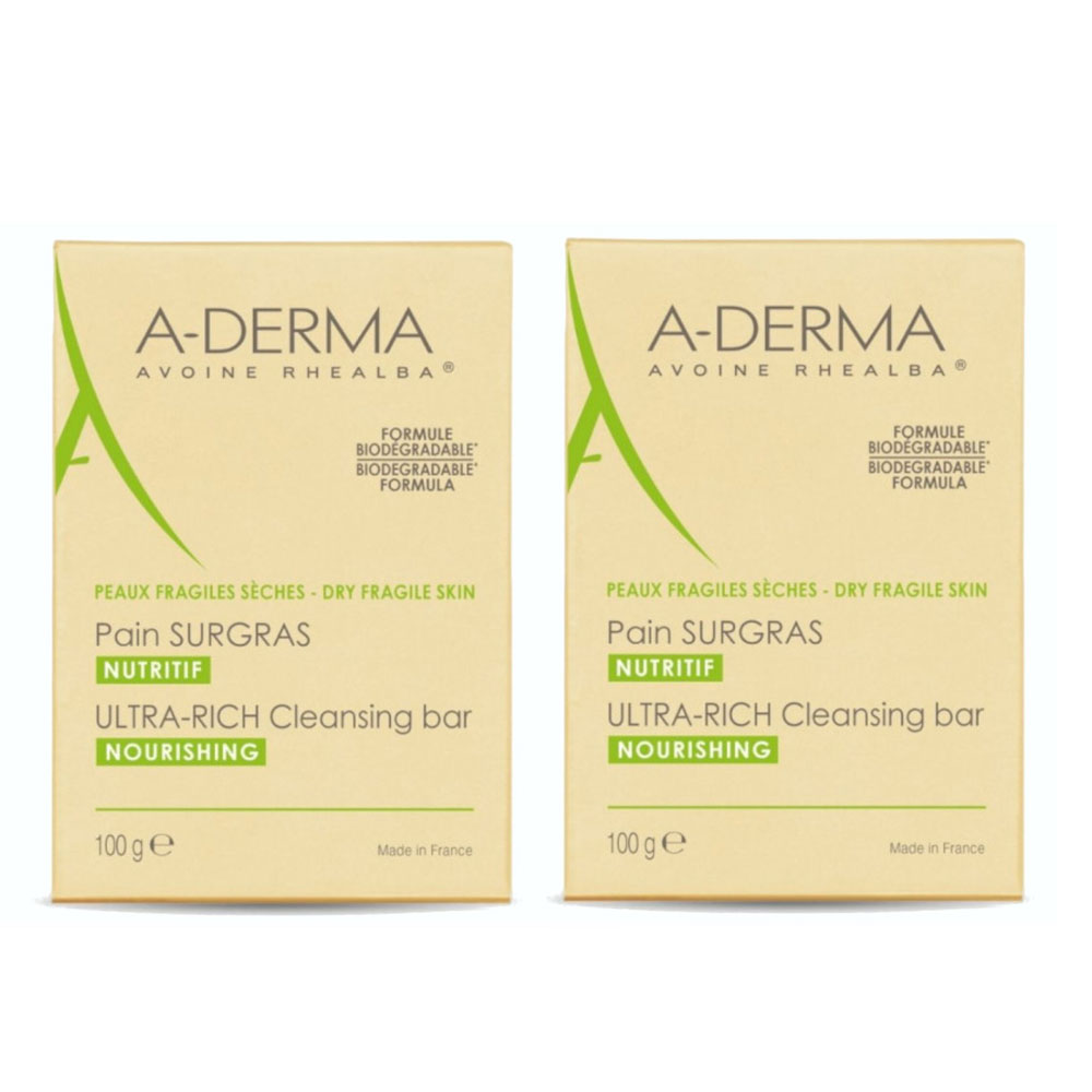 A-Derma Avena Rhealba Jabón sobreengrasado 2 x 100 g