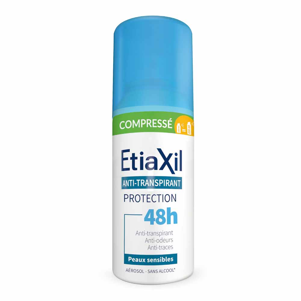 Etiaxil Antitranspirante Spray comprimido protección 48h piel sensible 100 ml