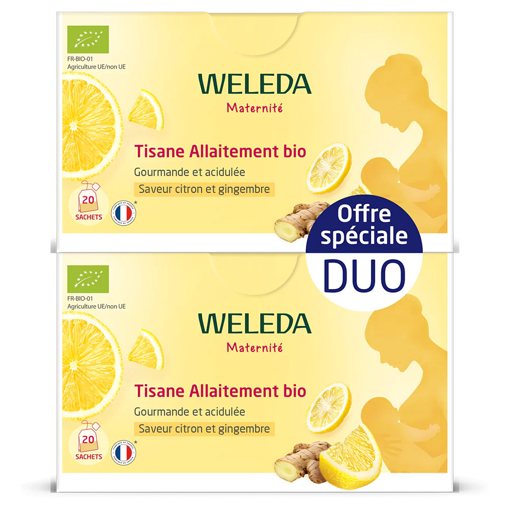 Weleda Infusión lactancia bio sabor limón y jengibre 2 x 20 sobres
