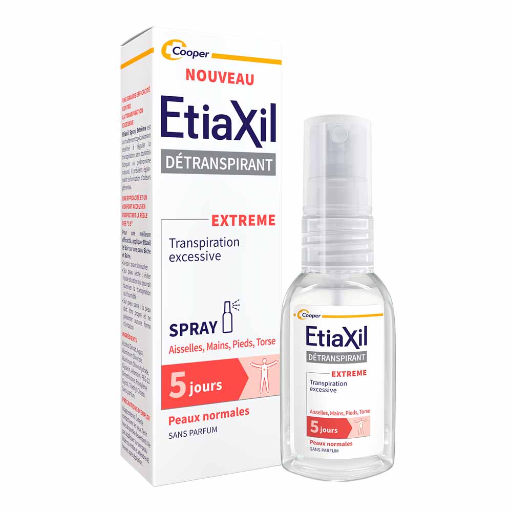 Etiaxil Detranspirante Desodorante spray extrema protección 5 días 30 ml